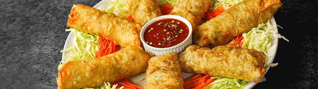 Cheesy Seekh Kabab Spring Roll