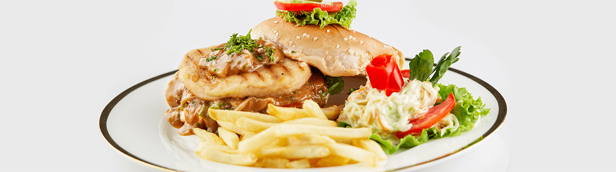 Chicken Mushroom Burger