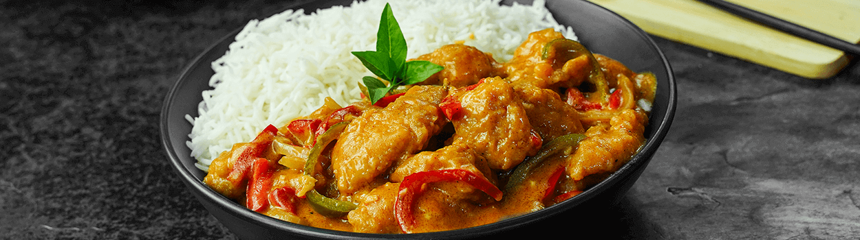 Chicken Panang Curry with Rice