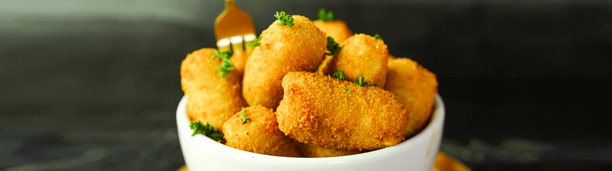 Creamy Croquettes Fettuccine Pasta