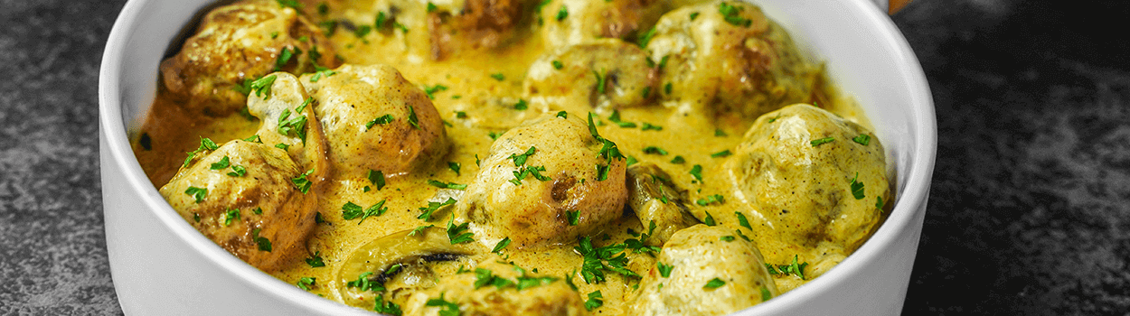 Creamy Mushroom Meatballs