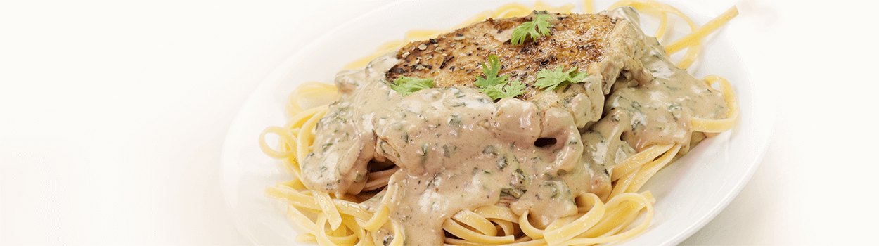 Creamy Parmesan Garlic Mushroom Chicken