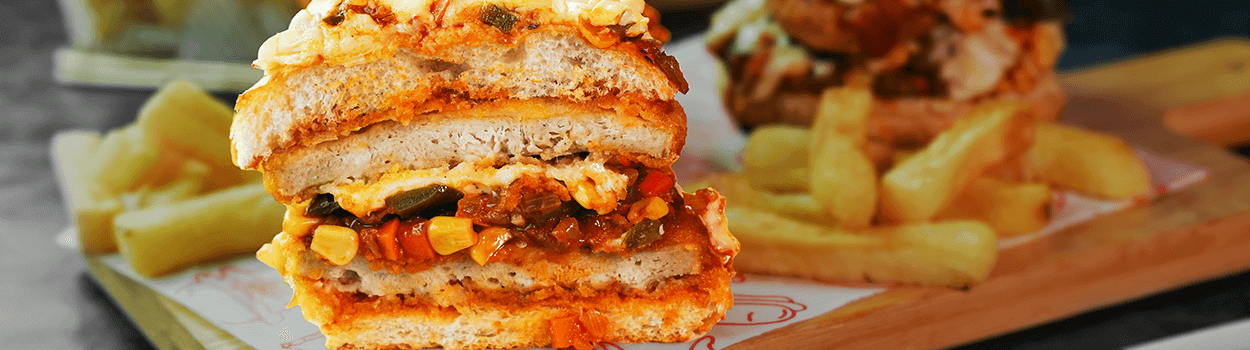 Double Patty Pizza Burger