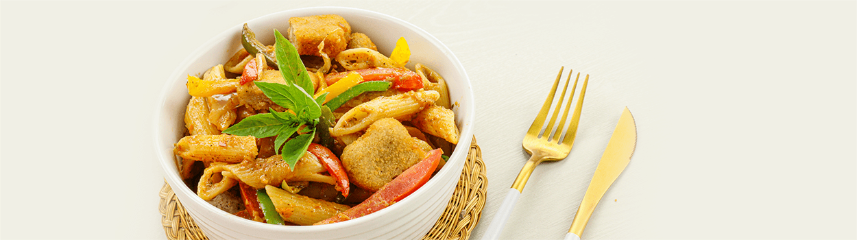 Fajita Pasta with Nuggets