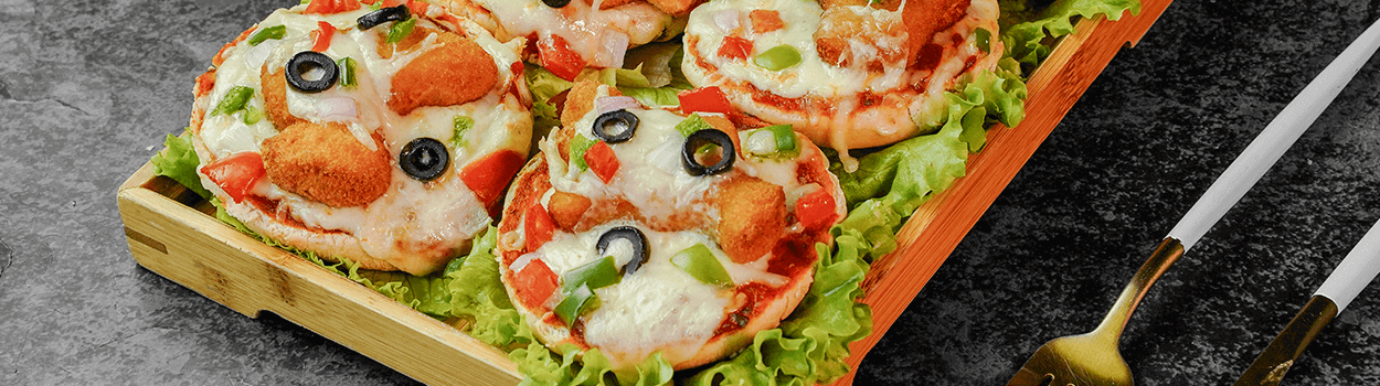 Fun Nuggets Bun Pizza