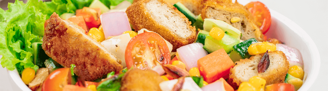 Honey Mustard Nuggets Salad