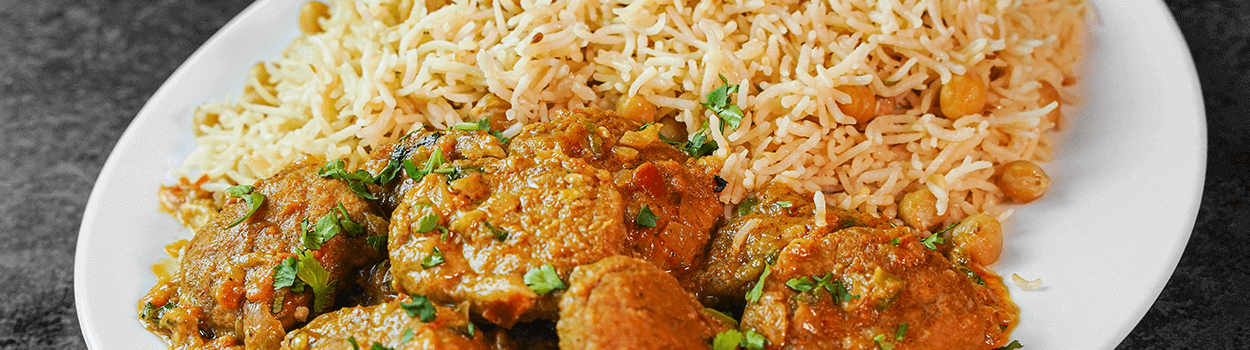 Kabab Tikki Chana Pulao