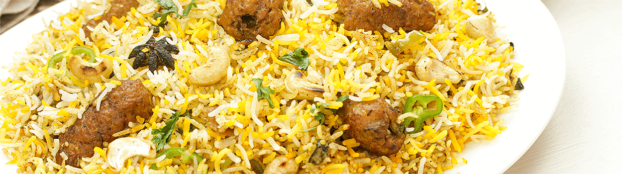 Kashmiri Kabab Biryani