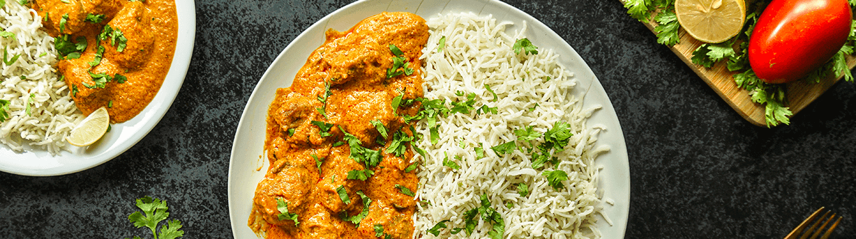 Mughali Tikka Masala with Rice