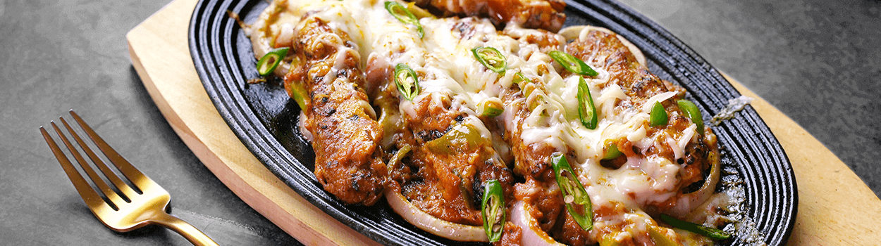 Sizzling Cheesy Kabab Masala