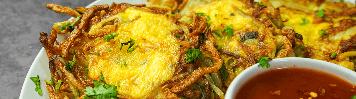 Vegetable Egg Fritters with Bologna