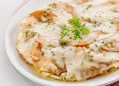 Mortadella Slices Spanish Omelette