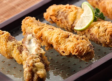 Stuffed Cheese Fried Kababs