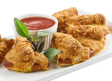 Mini Franks Pita Fritters