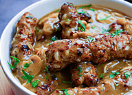 Kabab with Mushroom