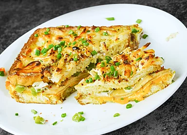 Savory Mortadella Stuffed French Toast