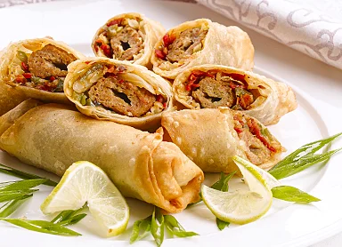 Seekh Kabab Spring Roll
